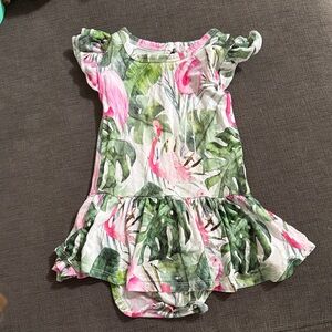 Flamingo Print Kids Bodysuit